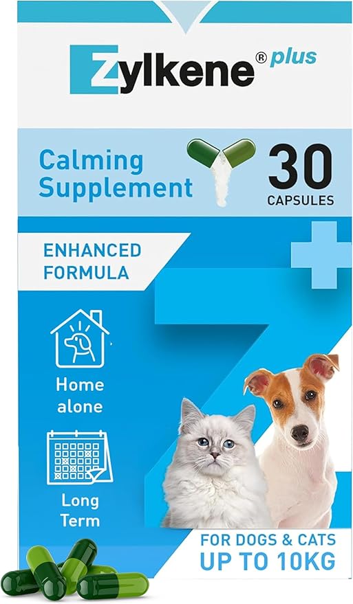 Zylkene Plus Calming Supplement for Cats & Dogs up to 10kg Zylkene Plus Calming Supplement for Cats & Dogs up to 10kg