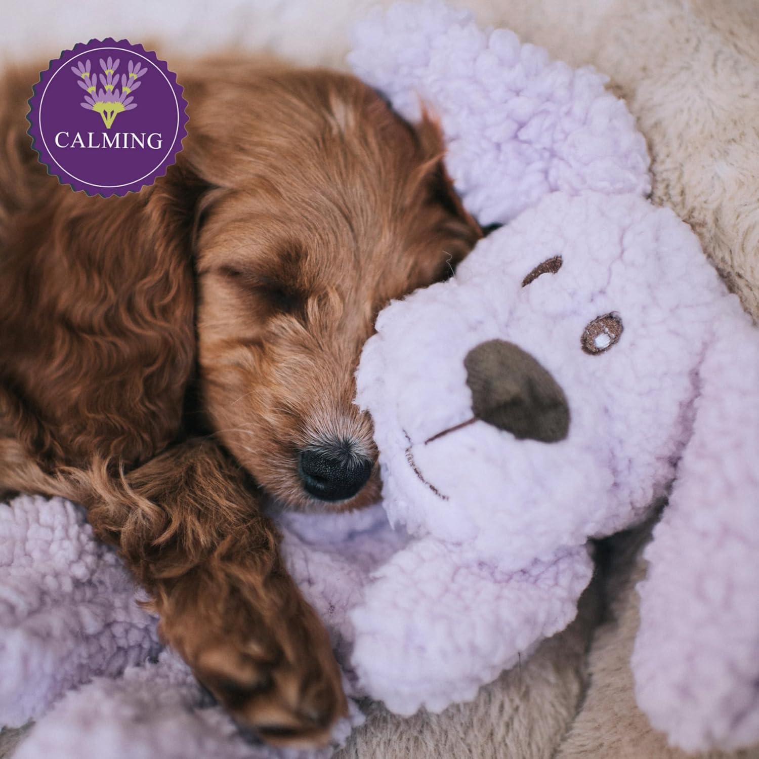 Calm Fleece Laying Dog Toy Calm Fleece Laying Dog Toy